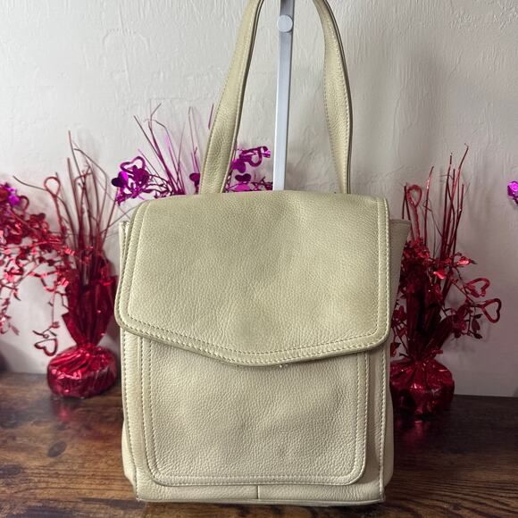 Vintage FOSSIL Beige Crossbody - Picture 1 of 9
